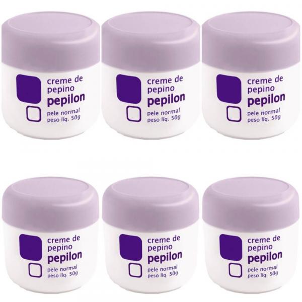 Pepilon Creme Facial de Pepino Pele Normal 50g (Kit C/06)