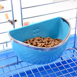 Pequeno Pet Fixo Bacia do Alimento Coelho Bacia do Alimentador Chew Resistente Semicircunferência Food Box