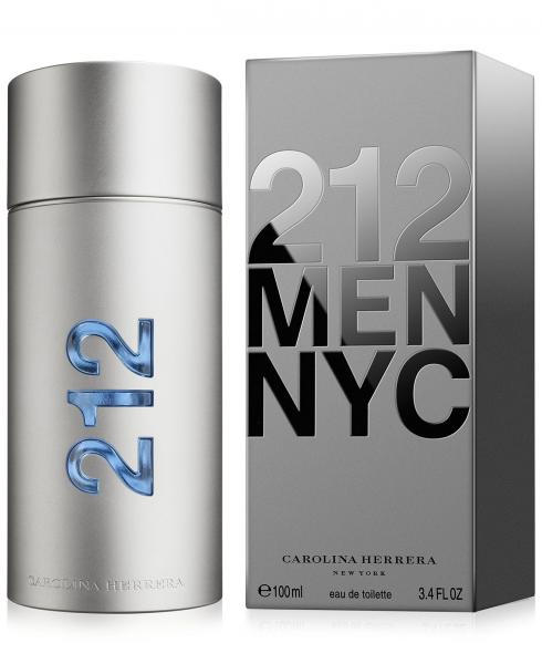 Perfume 212 Men NYC Eau de Toilette Carolina Herrera Original 100ml ou 200ml
