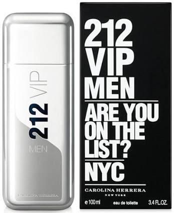 Perfume 212 Vip Men Masculino Eau de Toilette Original Carolina Herrera 100ml ou 200ml