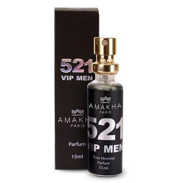 Perfume 521 Vip Men Amakha Inspirado 212 Vip Men Barat 15 Ml - Amakha Paris