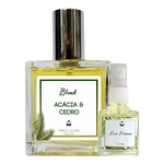 Perfume Acácia & Cedro 100ml Masculino - Blend de Óleo Essencial Natural + Perfume de presente
