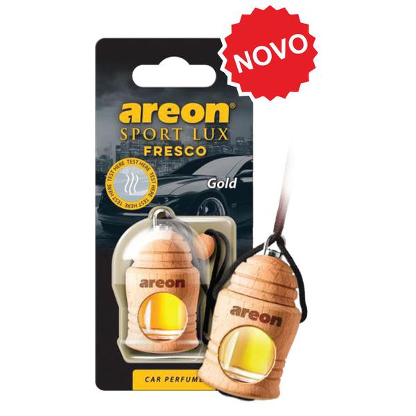 Perfume Aromatizante Importado para Carros "AREON FRESCO SPORT LUX GOLD" 4ml