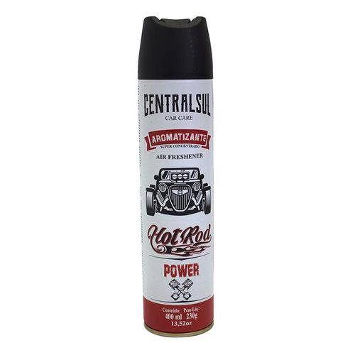 Perfume Aromatizante Spray Centralsul Hot Rod Power 400ml para Veiculo e Ambientes
