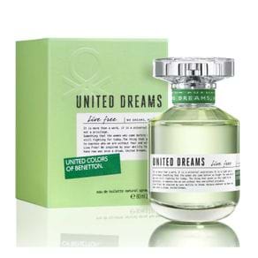 Perfume Benetton United Dreams Live Free Feminino Eau de Toilette 80ml
