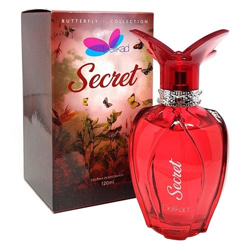 Perfume Butterfly Secret - Delikad - Feminino - Deo Colônia (120 ML)