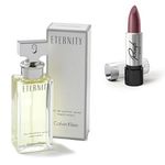 Perfume Calvin Klein Eternity Feminino 100ml com Batom Ricosti Cor Jabuticaba