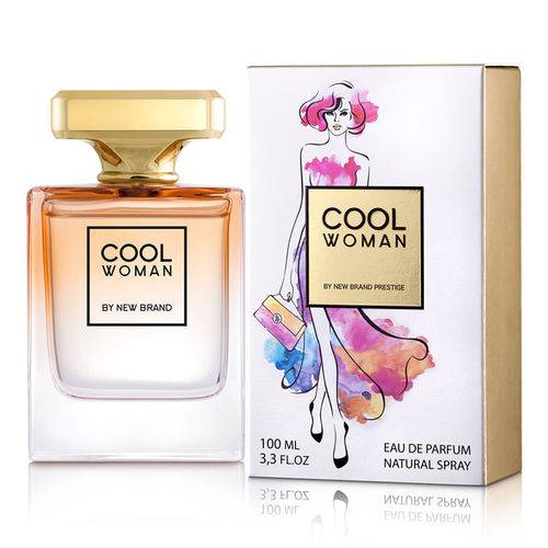 Perfume Cool Woman Eau de Parfum Feminino New Brand Prestige 100ml