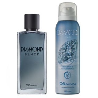 Perfume Diamond Black + Desodorante Antitranspirante Diamond Man BE Emotion | Combo: Perfume + Desodorante