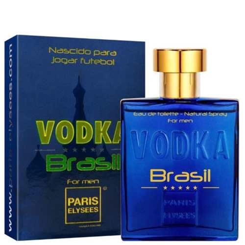 Perfume Edt Paris Elysees Vodka Brasil Azul 100Ml Masculino