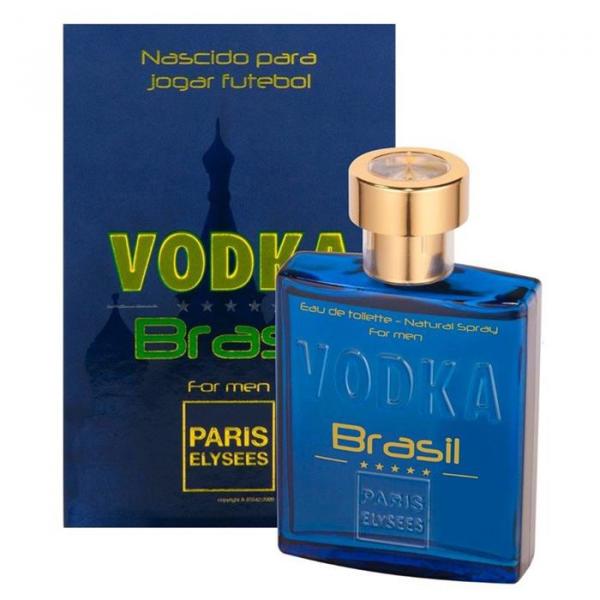 Perfume Edt Paris Elysees Vodka Brasil Azul Masc 100 Ml