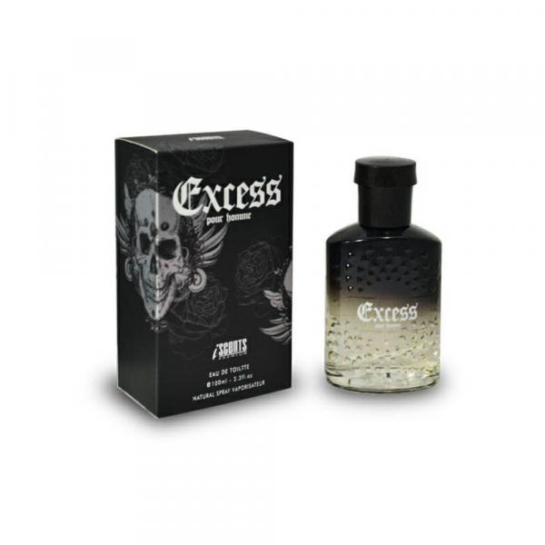 Perfume EXCESS EDT MASC 100 Ml - ISCENTS Familia Olfativa Black XS LExcess By Paco Rabanne - Importado