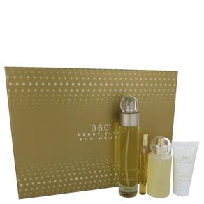 Perfume Feminino 360 CX. Presente Perry Ellis Eau de Toilette Body Mist Creme para Maos - 100ml-60ml-120ml-9 ML
