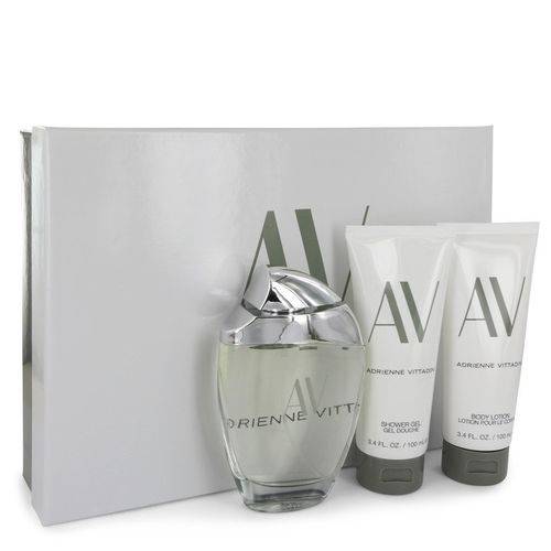 Perfume Feminino Av Cx. Presente Adrienne Vittadini 90 Ml Eau de Parfum + 100 Ml Loção Corporal + 100 Ml + Gel de Banh