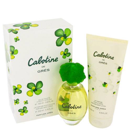 Perfume Feminino Cabotine Parfums Gres Caixa de Presente 100 Eau de Toilette+200 Ml Loção Corporal