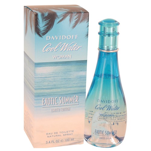 Perfume Feminino Cool Water Exotic Summer (Edição Limitada) Davidoff 100 Ml Eau de Toilette