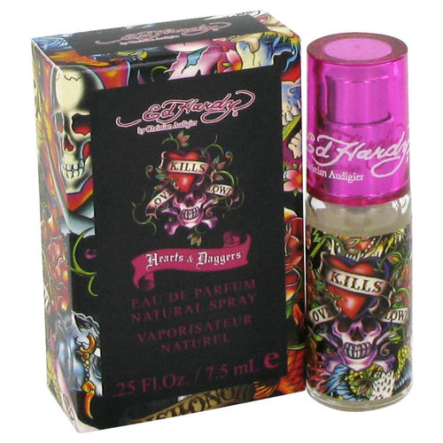 Perfume Feminino Ed Hardy Hearts & Daggers Christian Audigier 7,5 Ml Mini Edp