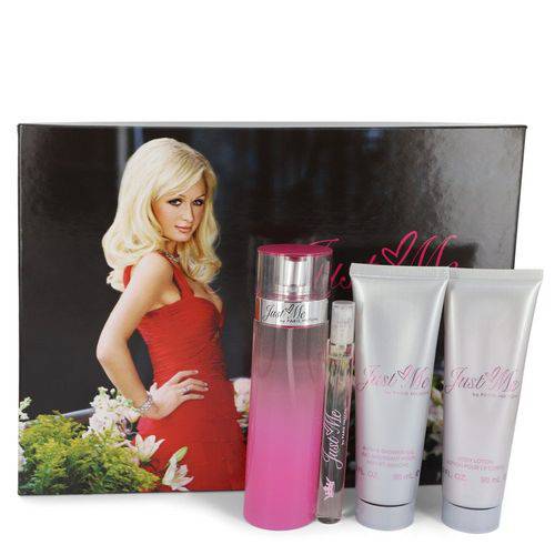 Perfume Feminino Just me Cx. Presente Paris Hilton 100 Ml Eau de Parfum 90 Ml Loção Corporal 90 Ml + Gel de Banho + 10