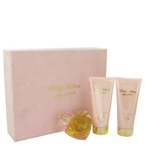Perfume Feminino Kathy Hilton My Secret Cx. Presente - 50 Ml Eau de Parfum 100 Ml + Gel de Banho + 100 Ml Loção Corpor
