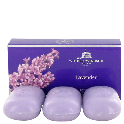 Perfume Feminino Lavender Woods Of Windsor 3 X 100 Fine English Soap