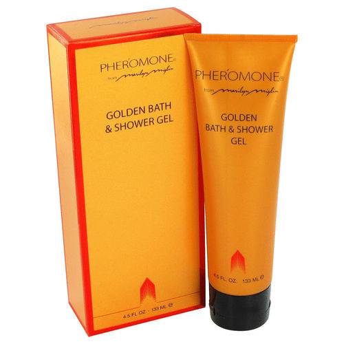 Perfume Feminino Pheromone Golden Bath & + Gel de Banho Marilyn Miglin 415 Ml Golden Bath & + Gel de Banho