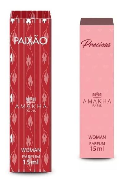 Perfume Feminino Preciosa/paixão Amakha Paris 15ml Cada Parf