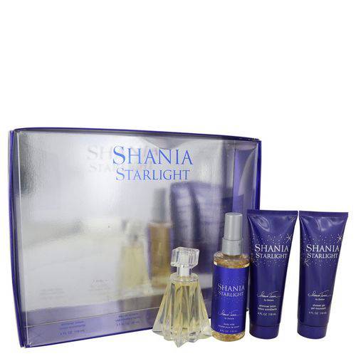 Perfume Feminino Shania Starlight Cx. Presente Stetson 50 Ml Eau de Toilette + 120 Ml Body Mist + 120 Ml Shimmer Loção