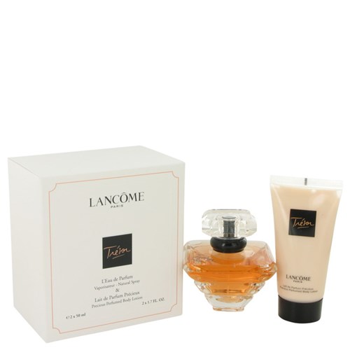 Perfume Feminino Tresor Cx. Presente Lancome 50 Ml Eau de Parfum + 50 Ml Perfumed Loção Corporal