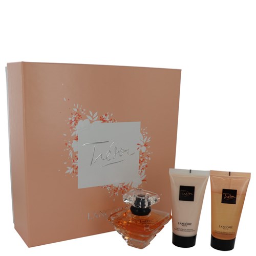 Perfume Feminino Tresor Cx. Presente Lancome 50 Ml L'eau de Parfum + 50 Ml Loção Corporal + 50 Ml + Gel de Banho