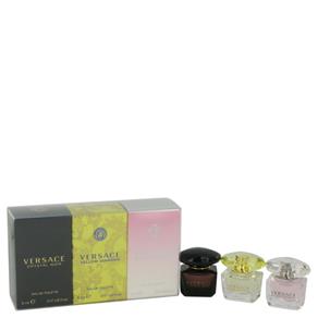 Perfume Feminino Versace Crystal Noir Caixa Presente - Miniature Collection Incluso Crystal Noir, Bright Crystal And Versa