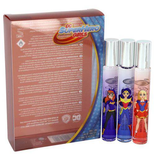 Perfume Feminino Wonder Woman Cx. Presente Marmol & Son Dc Super Hero Girls Set Incluso Wonder Woman, Supergirl And Batw