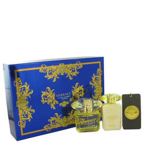 Perfume Feminino Yellow Diamond Intense Cx. Presente Versace 90 Ml Eau de Parfum 100 Ml Loção Corporal + Versace Bag T