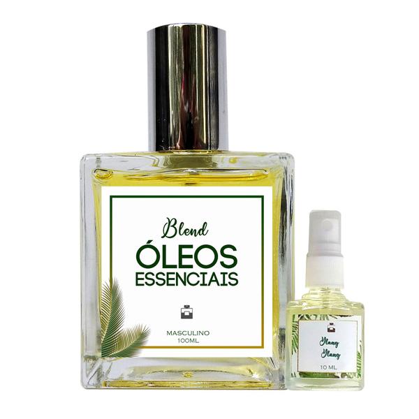 Perfume Flor de Maçã Ylang Ylang 100ml Masculino - Blend de Óleo Essencial Natural + Perfume de Presente - Essência do Brasil