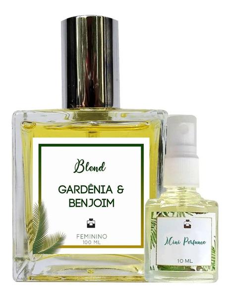 Perfume Gardênia & Benjoim 100ml Feminino - Blend de Óleo Essencial Natural + Perfume de Presente - Essência do Brasil