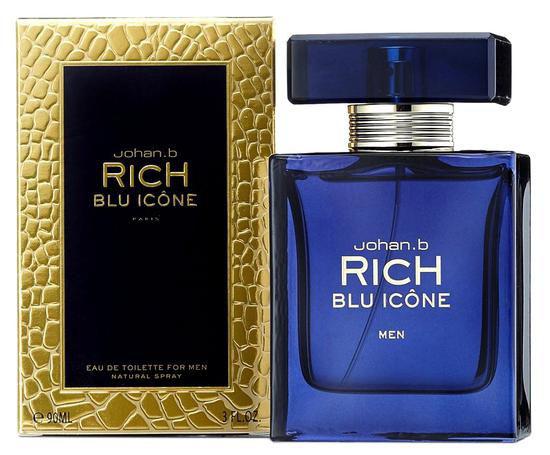 Perfume Geparlys Rich Blu Icone EDT M 90ML - Pinguin