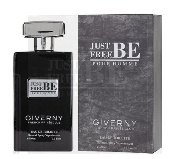 Perfume Giverny Just Free BE Fragrancia Masculina 100 Ml