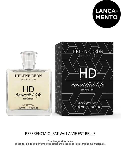 Perfume HD Beautiful Life For Women Eau de Parfum Helene Deon 100ml