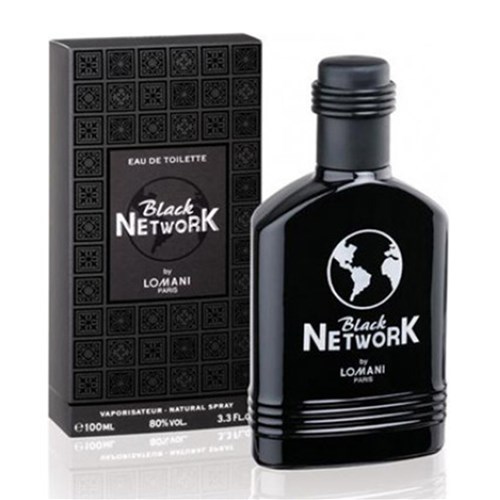 Perfume Importado Black Network Lomani 100ml EDT Preto