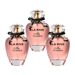 Perfume In Flames La Rive 90ml Edp CX com 3 unidades Atacado