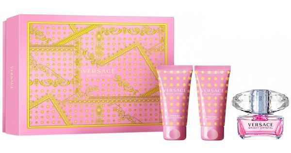 Perfume Kit Versace Bright Crystal Kit Edt 50 Ml Loção e Gel