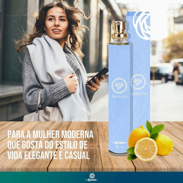 Perfume Lançamento Fragrância Importada Santorini Light Blue 25ML - Dream - Dream Up Cosméticos