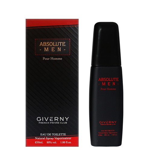 Perfume Masculino Absolute Men Pour Homme Edt 30ml Giverny