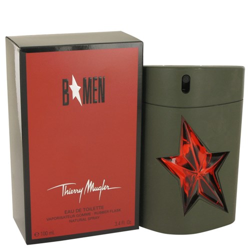 Perfume Masculino B Men Thierry Mugler 100 Ml Eau de Toilette Refil Rubber Flask