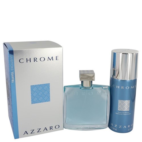 Perfume Masculino Chrome Cx. Presente Azzaro 100 Ml Eau de Toilette + 150 Ml Desodorante