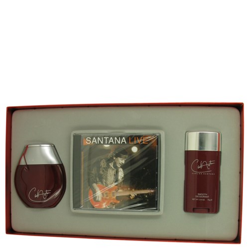 Perfume Masculino Cx. Presente Carlos Santana 100 Ml Fine Cologne + 75 Ml Desodorante Bastão + Carlos Santana Live Cd