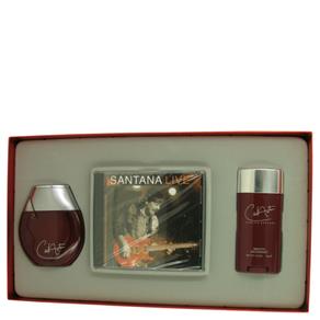 Perfume Masculino CX. Presente Carlos Santana Fine Cologne Desodorante Bastao Carlos Santana Live CD - 100ml-75ml