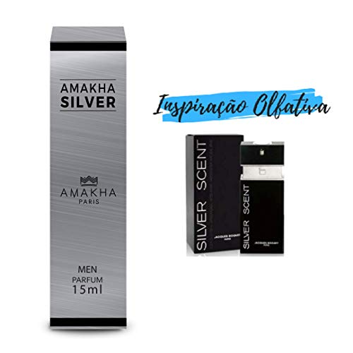 Perfume Masculino de Bolso Silver Amakha Paris