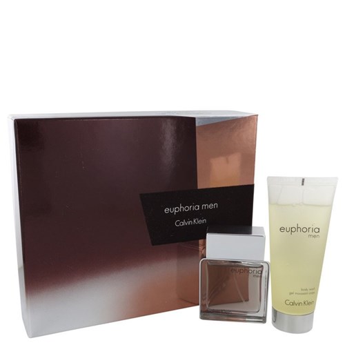 Perfume Masculino Euphoria Cx. Presente Calvin Klein 50 Ml Eau de Toilette 100 Ml + Gel de Banho