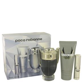 Perfume Masculino Invictus CX. Presente Paco Rabanne Eau de Toilette Mini EDT Shampoo Corporal - 100ml-10ml