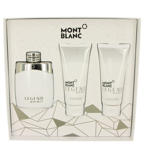 Perfume Masculino Montblanc Legend Spirit Cx. Presente Blanc 100 Ml Eau de Toilette + 100 Ml Balsamo Pós Barba + 100 Ml